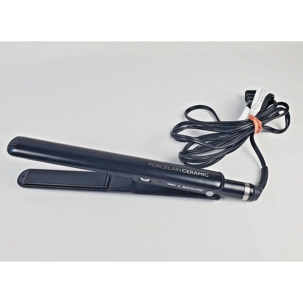 BaByliss PRO Porcelain Ceramic Hair Straightener 1" Inch Flat Iron 415F Black